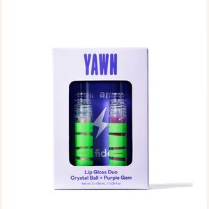 YAWN Lip Gloss Duo Crystal Ball + Purple Gem